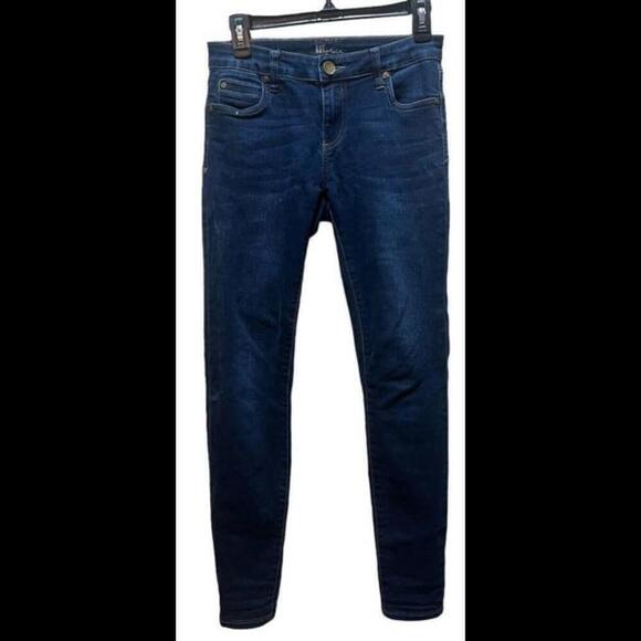 Kut from Kloth Womens Jeans 0 Blue Mia Toothpick Skinny Stretch Pants High Rise - Picture 1 of 3